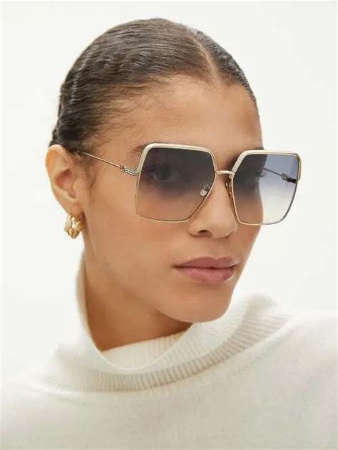 dior oversized square metal sunglasses|authentic christian Dior sunglasses.